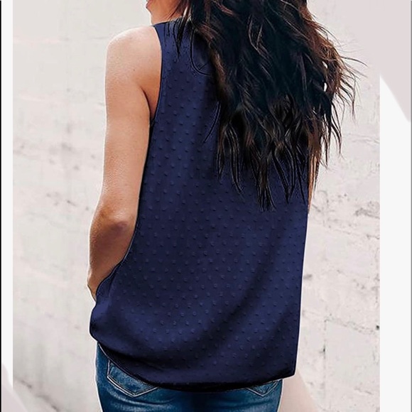 Polka Dot Chiffon Blouse - Picture 3 of 3